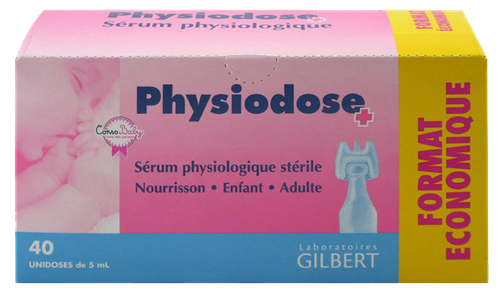 Image PHYSIODOSE SERUM PHYSIOLOGIQUE DOSE 5ML 40